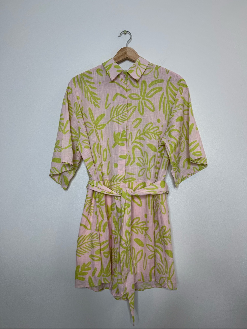 New Petal & Pup 100% Cotton Dolce Playsuit in citrus tropical floral size small